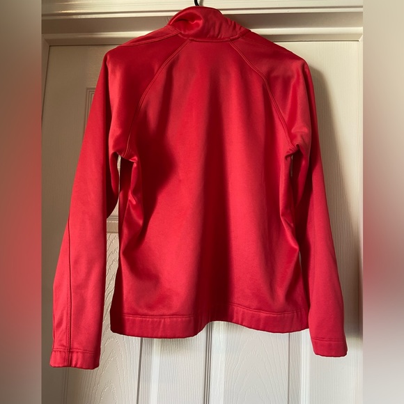 Nike Golf Pro Performance Therma Fit 1/4 Zippered Red Pullover Woman’s Medium - Picture 3 of 5